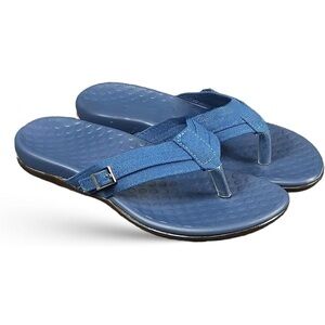 Women Summer Beach Sandals Outdoor Casual Flip Non-Slip Slippers Blue/Navy